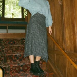 One Fine Day Sparkly Tweed Asymmetrical Skirt Size 2XL